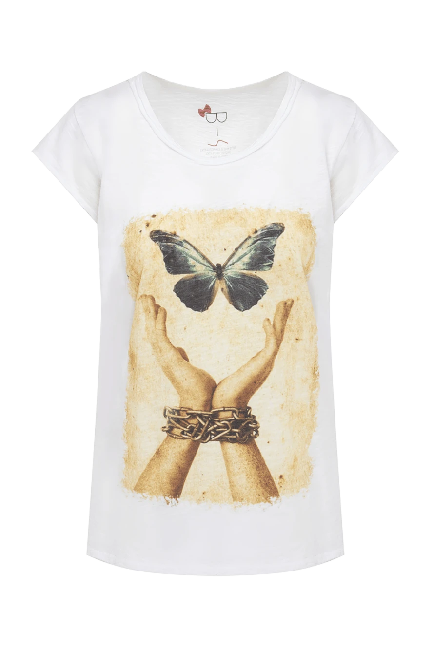 Bisibiglio woman white cotton t-shirt for women купить с ценами и фото 136007 - photo 1