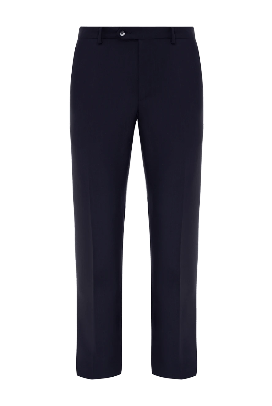 Pal Zileri man men's blue wool trousers купить с ценами и фото 136140 - photo 1