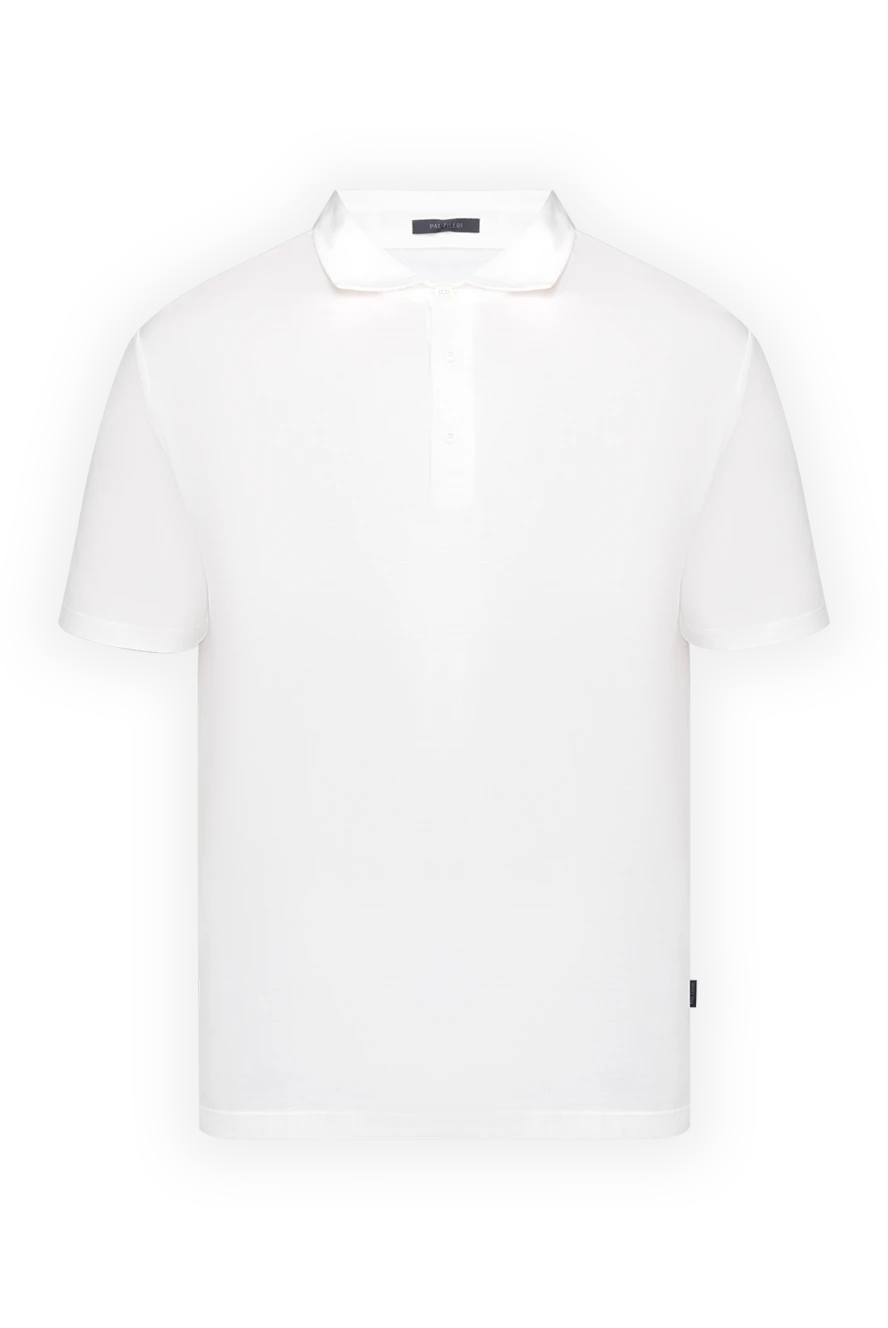 Pal Zileri man cotton polo white for men купить с ценами и фото 136149 - photo 1