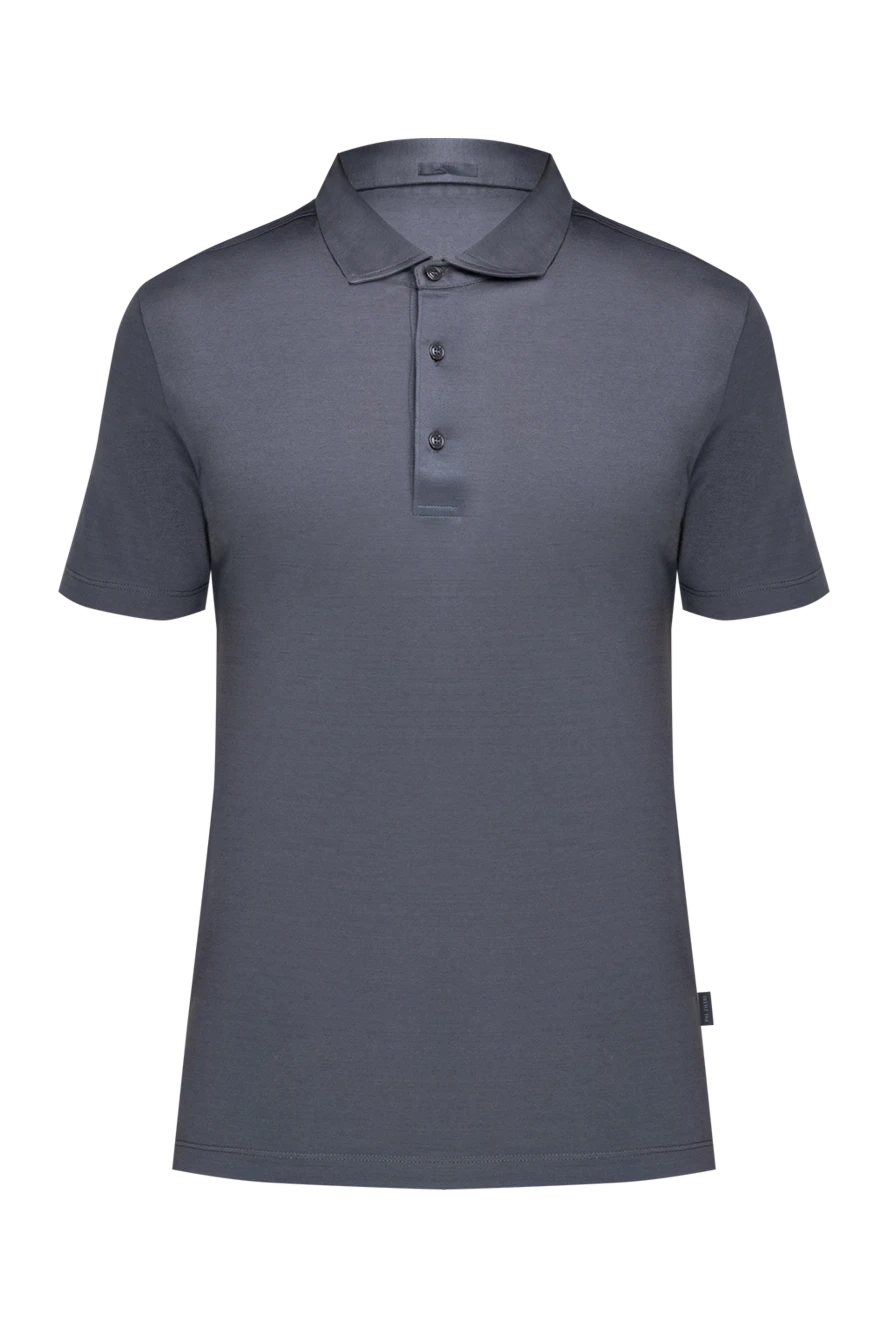 Pal Zileri man cotton polo gray for men купить с ценами и фото 136152 - photo 1