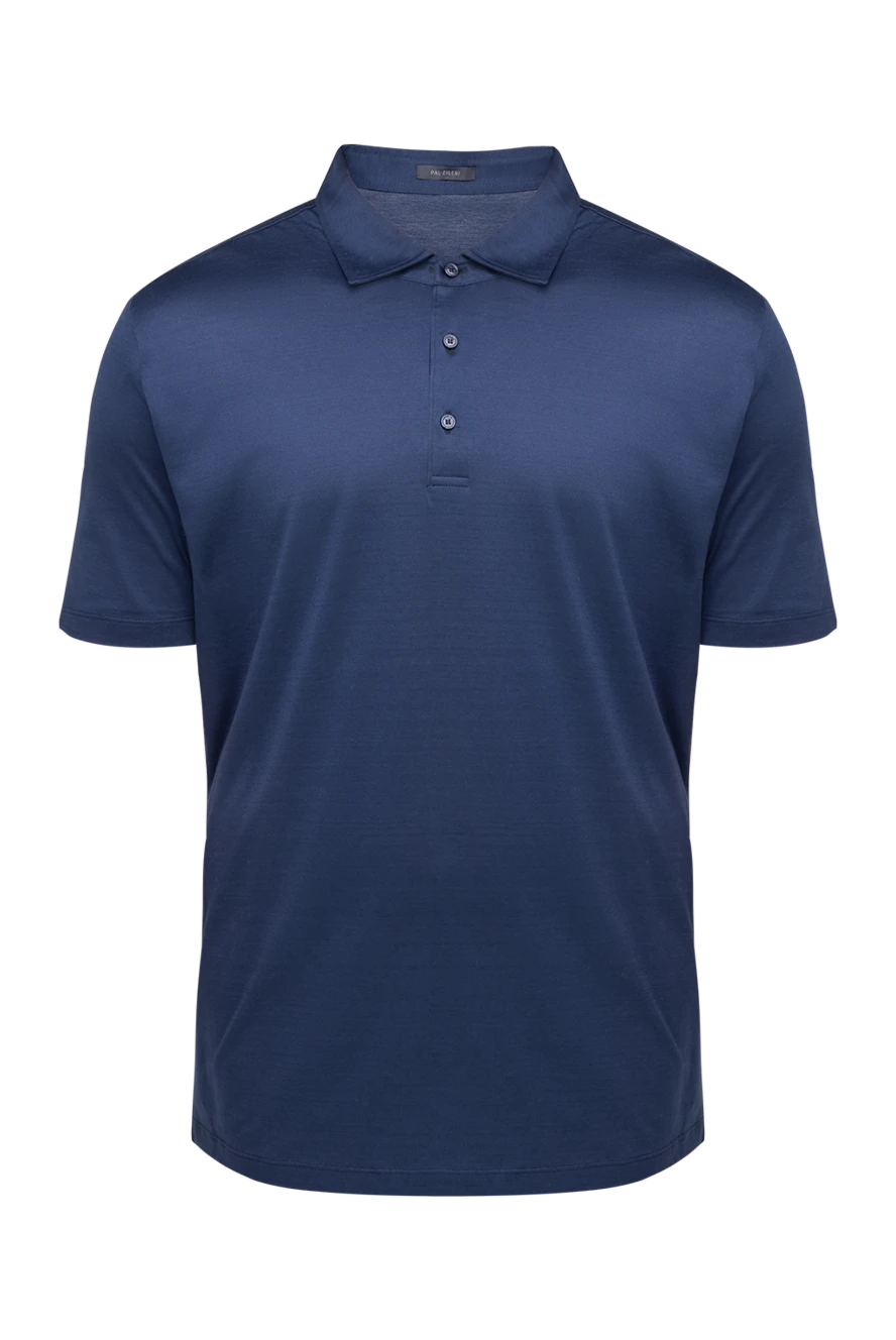 Pal Zileri man cotton polo blue for men купить с ценами и фото 136153 - photo 1