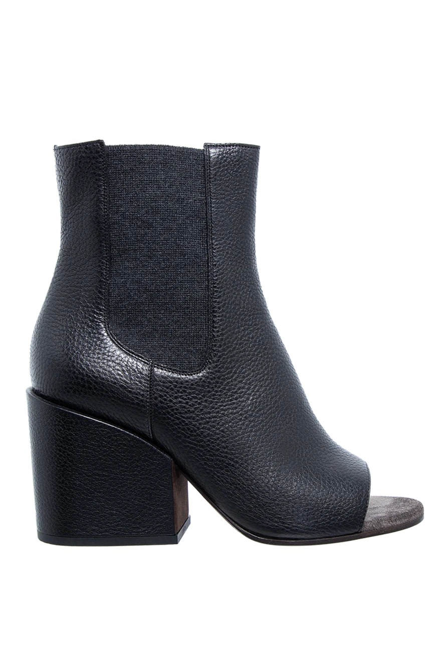 Brunello Cucinelli woman black leather ankle boots for women купить с ценами и фото 136464 - photo 1