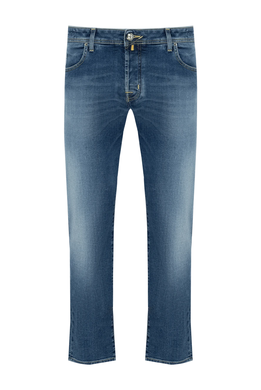 Jacob Cohen man blue cotton jeans for men купить с ценами и фото 136667 - photo 1