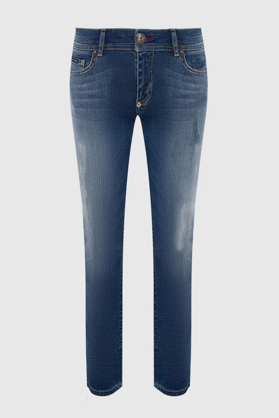 Philipp Plein woman blue cotton jeans for women купить с ценами и фото 136694 - photo 1