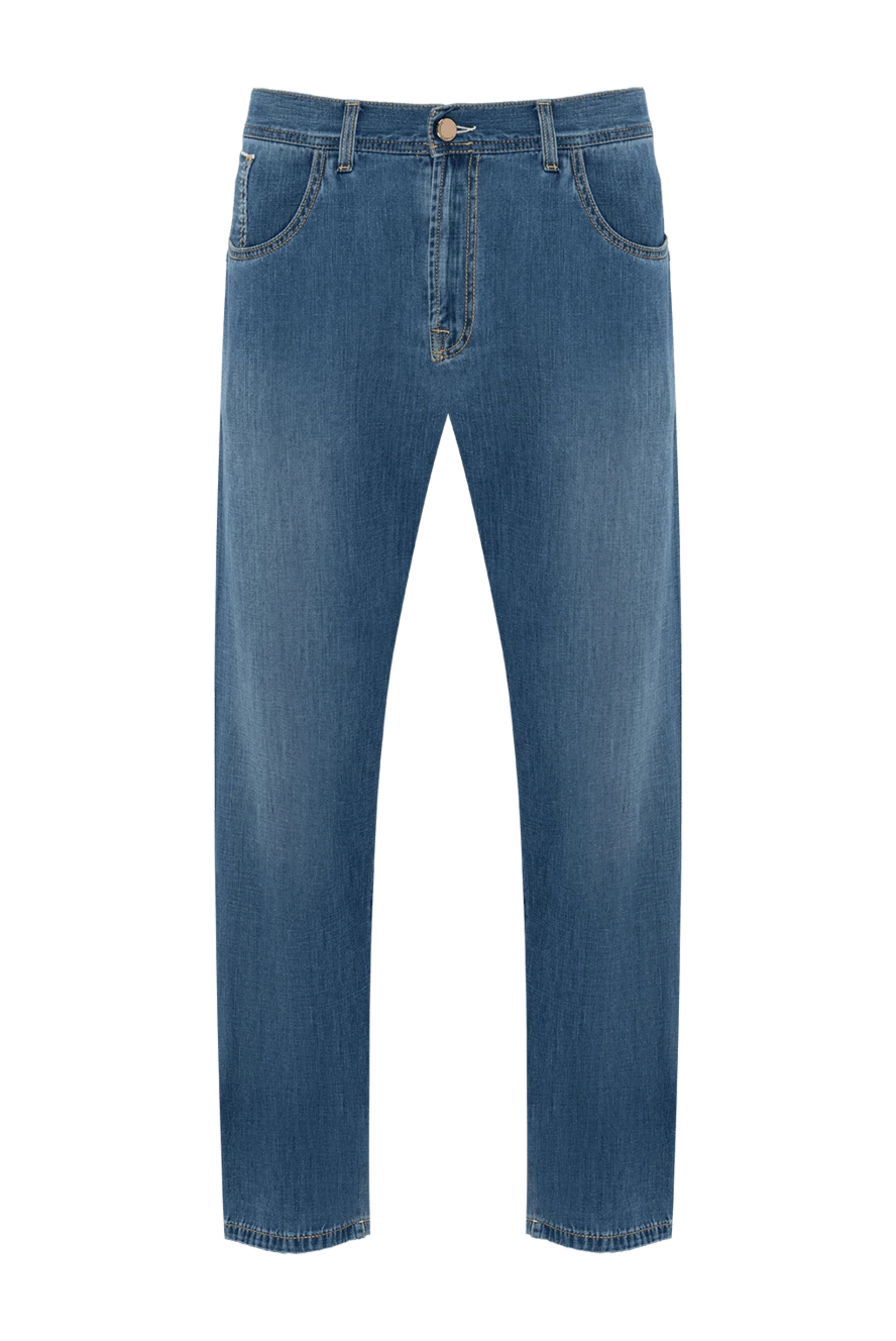 Scissor Scriptor man blue cotton jeans for men купить с ценами и фото 136704 - photo 1