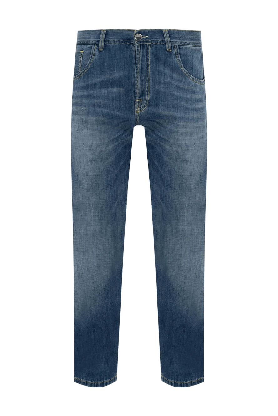 Scissor Scriptor man blue cotton jeans for men купить с ценами и фото 136705 - photo 1