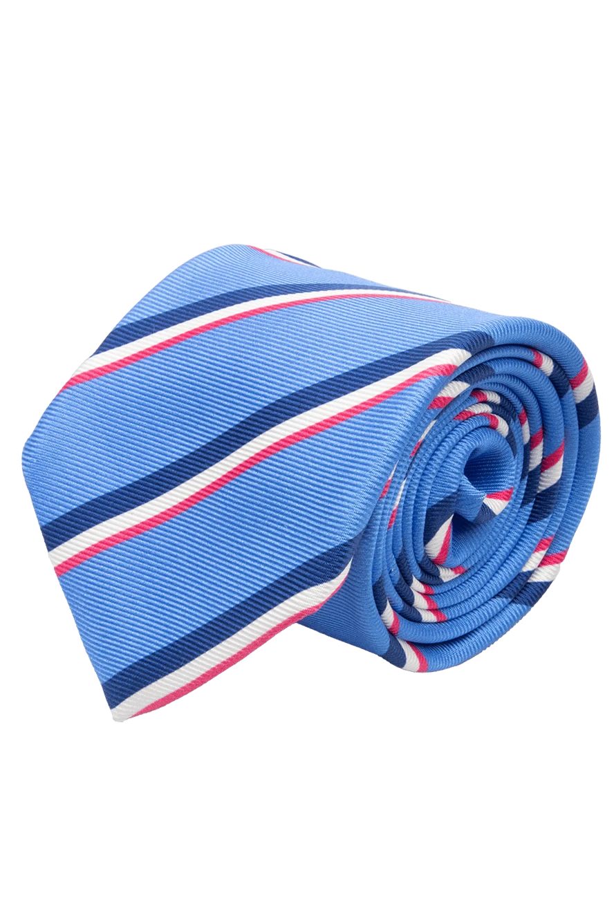 Kiton man blue silk tie for men купить с ценами и фото 136769 - photo 1