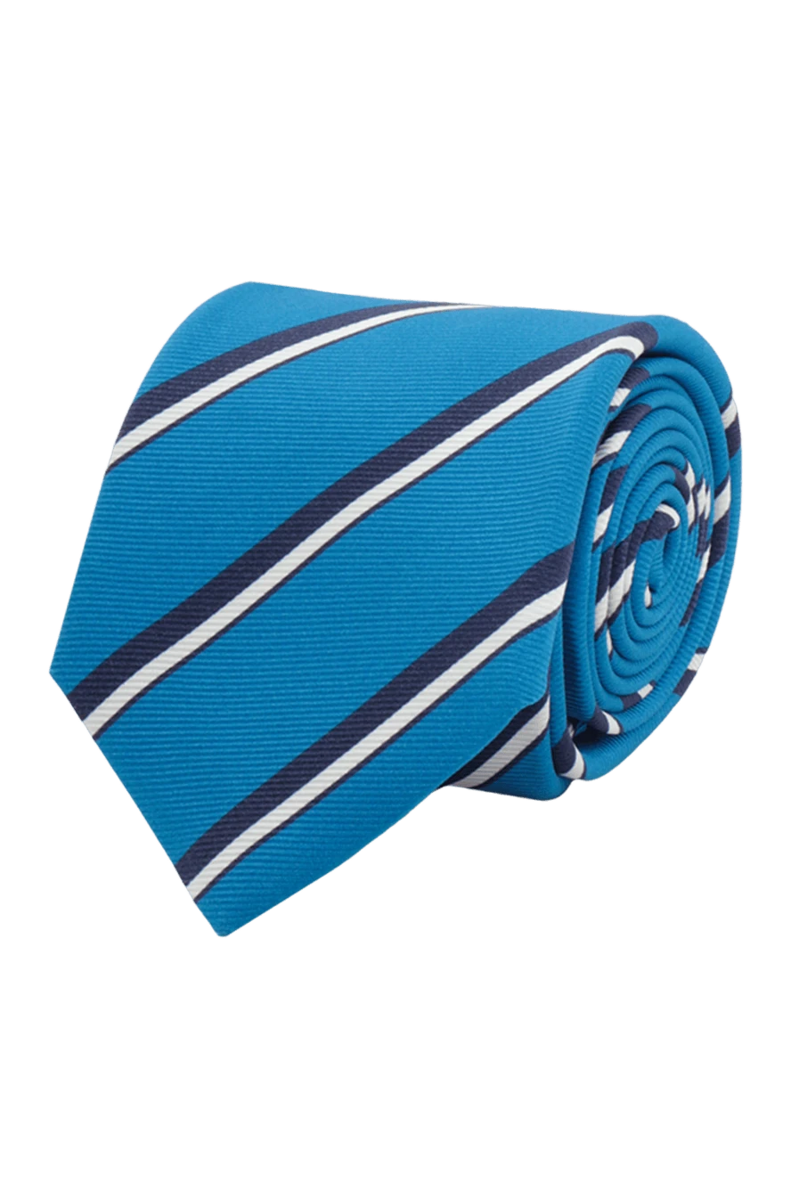 Kiton man blue silk tie for men купить с ценами и фото 136770 - photo 1