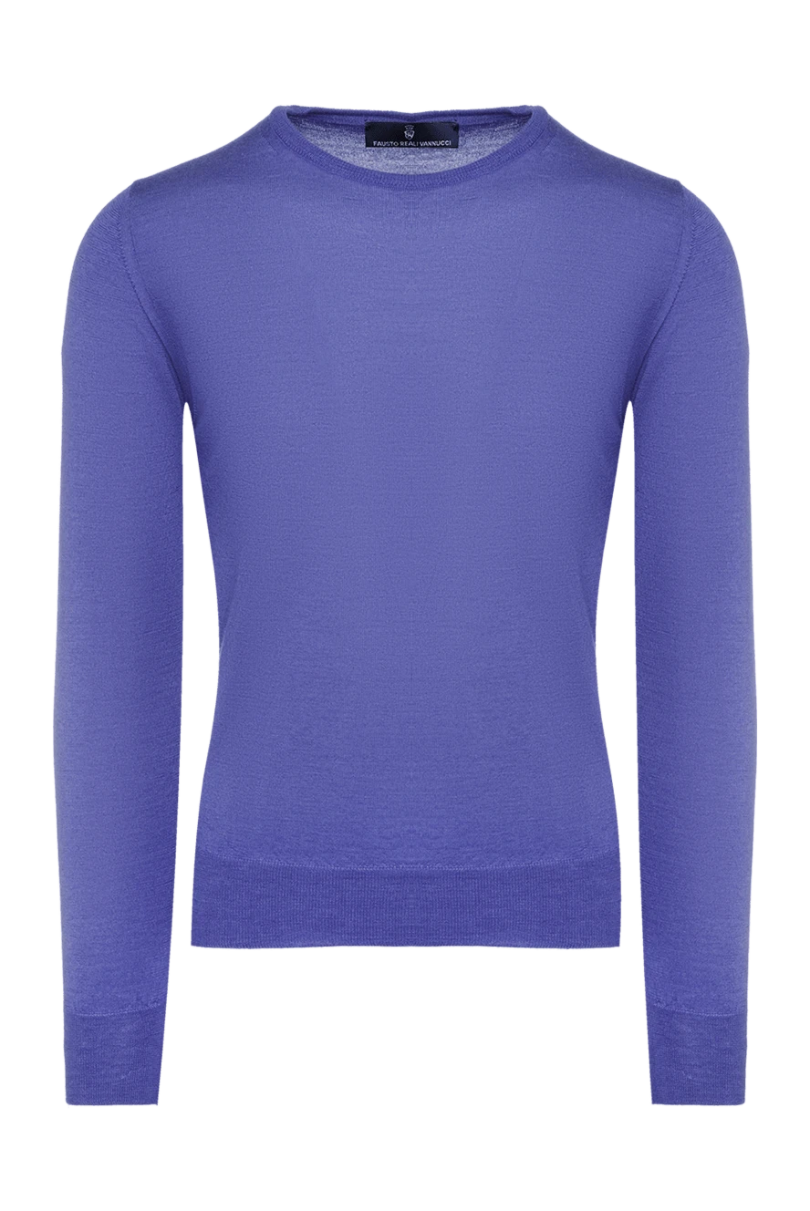 Casheart man cashmere and silk jumper blue for men купить с ценами и фото 136840 - photo 1