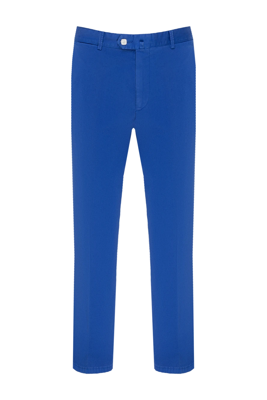 Billionaire man men's cotton trousers, blue купить с ценами и фото 136902 - photo 1