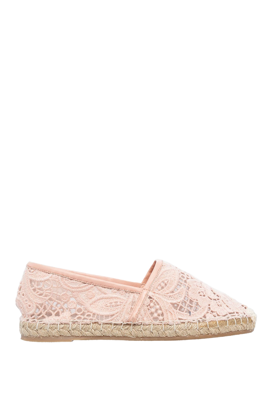 Ermanno Scervino woman beige linen and cotton espadrilles for women купить с ценами и фото 136941 - photo 1