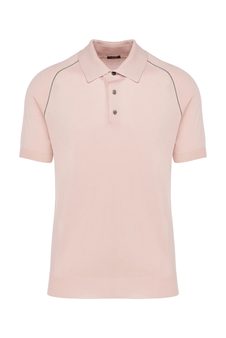 Massimo Sforza man silk polo pink for men купить с ценами и фото 137050 - photo 1