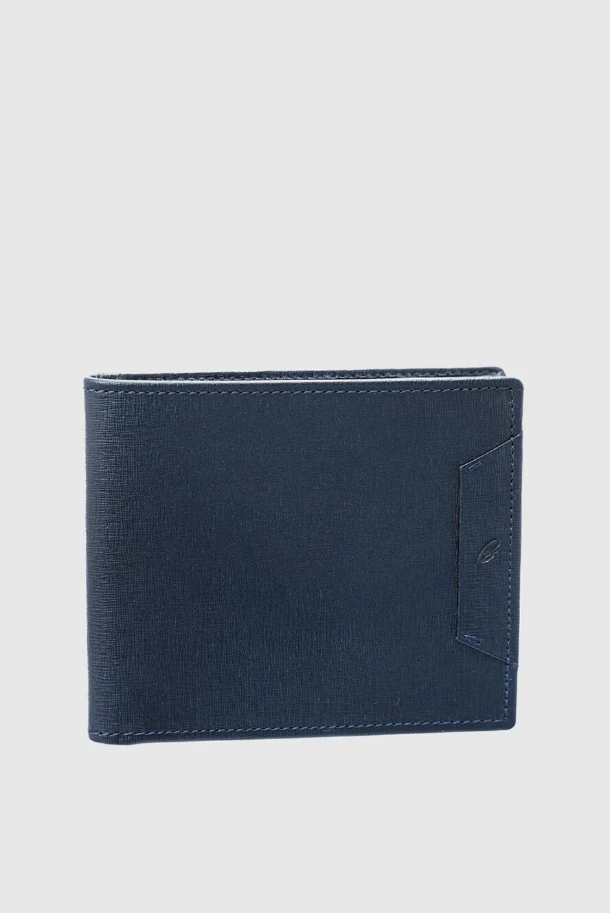 Brioni man genuine leather purse blue for men купить с ценами и фото 137146 - photo 1