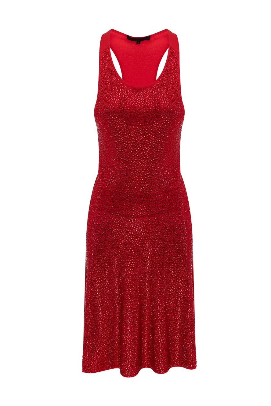 Philipp Plein woman red viscose and polyester dress for women купить с ценами и фото 137209 - photo 1