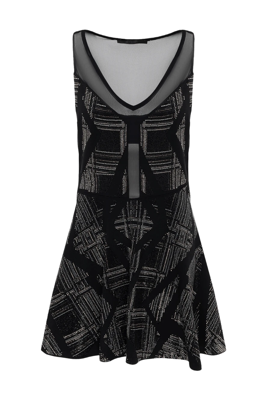 Philipp Plein woman black viscose and polyester dress for women купить с ценами и фото 137211 - photo 1