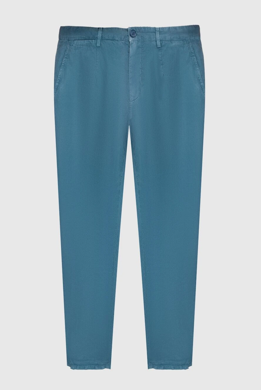 Dolce & Gabbana man cotton trousers blue for men купить с ценами и фото 137240 - photo 1