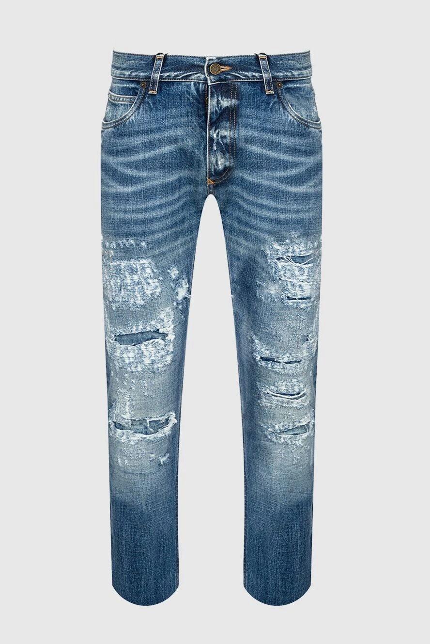 Dolce & Gabbana man blue cotton jeans for men купить с ценами и фото 137241 - photo 1