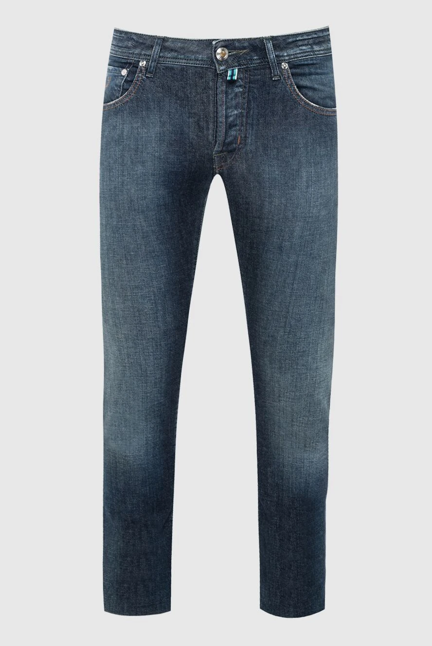 Jacob Cohen man blue cotton jeans for men купить с ценами и фото 137298 - photo 1