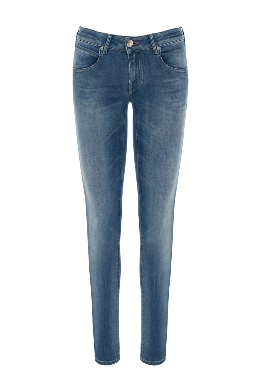 Jacob Cohen woman blue cotton jeans for women купить с ценами и фото 137322 - photo 1