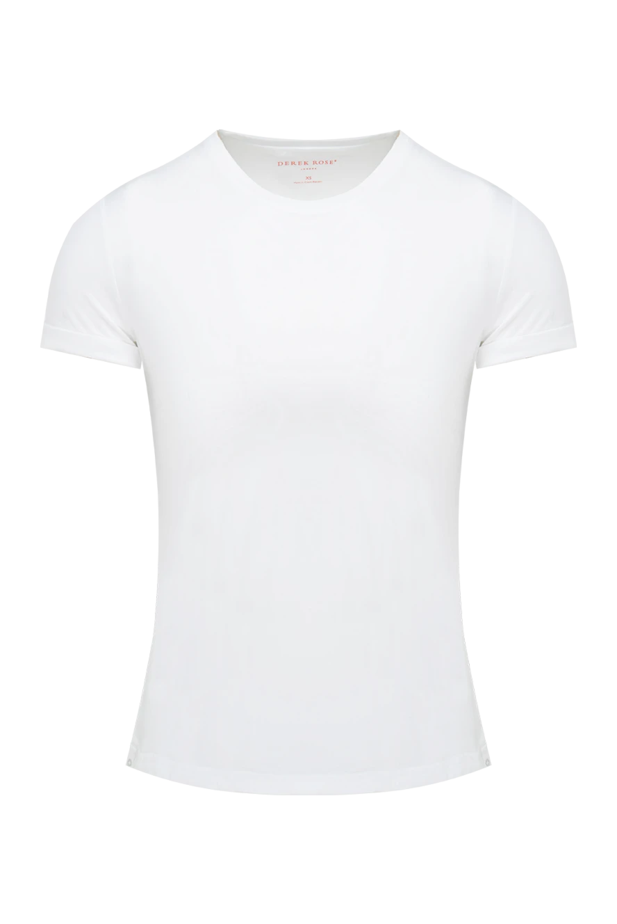 Derek Rose man t-shirt made of micromodal and elastane white for men купить с ценами и фото 137347 - photo 1