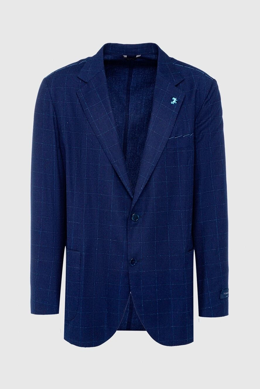 Tombolini man blue wool jacket for men купить с ценами и фото 137429 - photo 1