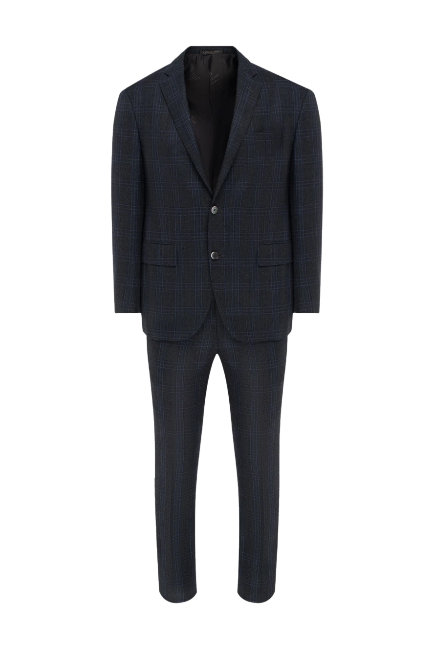 Corneliani man men's suit made of black wool купить с ценами и фото 137508 - photo 1