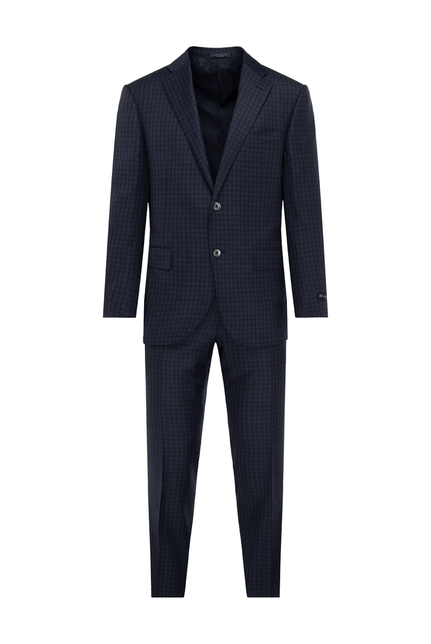 Corneliani man men's suit made of black wool купить с ценами и фото 137509 - photo 1