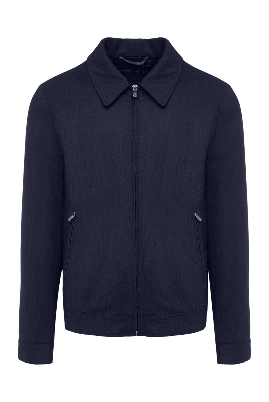 Corneliani man blue wool jacket for men купить с ценами и фото 137535 - photo 1