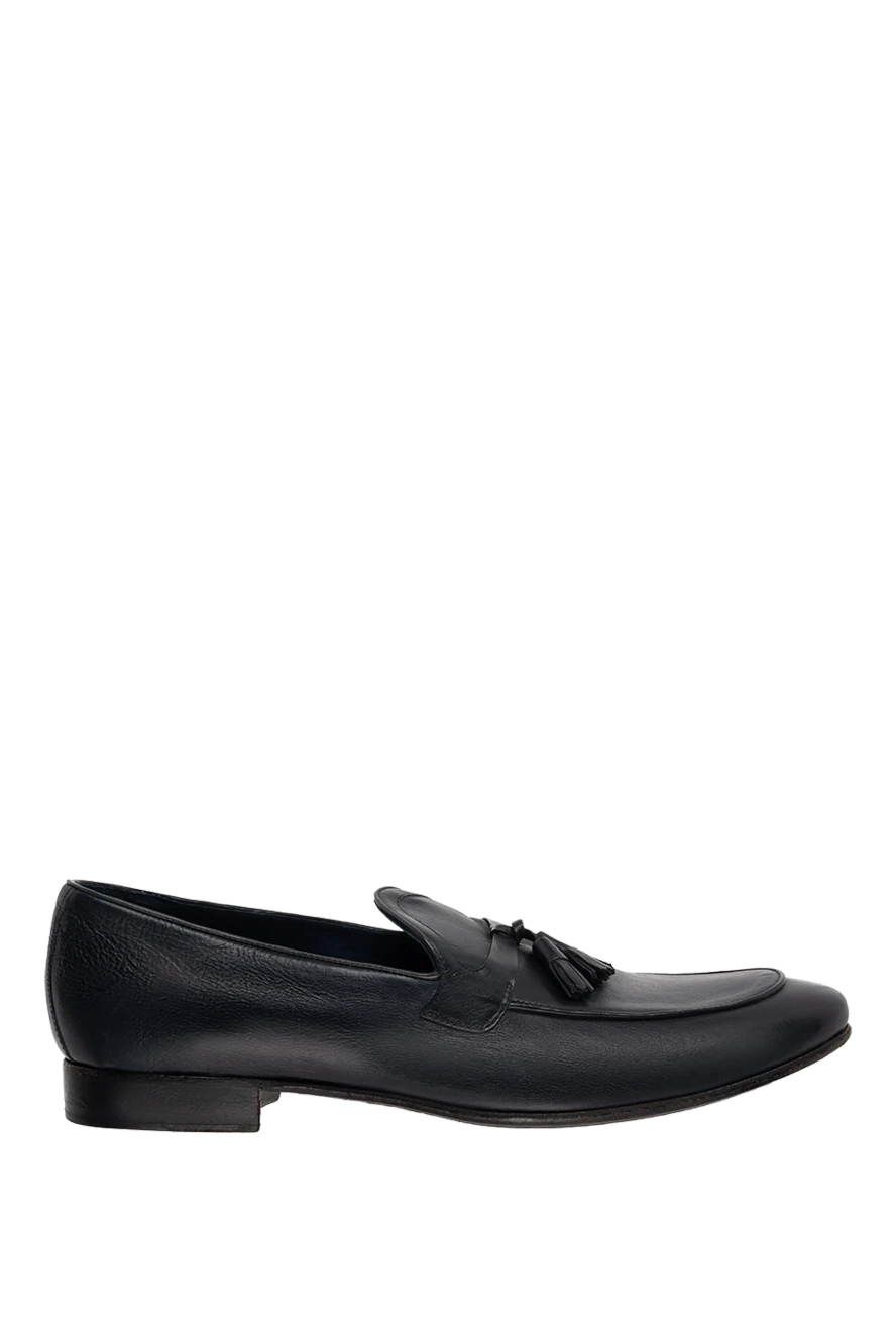 Corneliani man black leather loafers for men купить с ценами и фото 137600 - photo 1