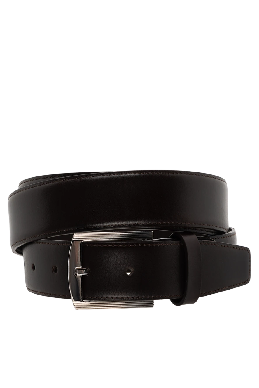 Kiton man brown leather belt for men купить с ценами и фото 137670 - photo 1