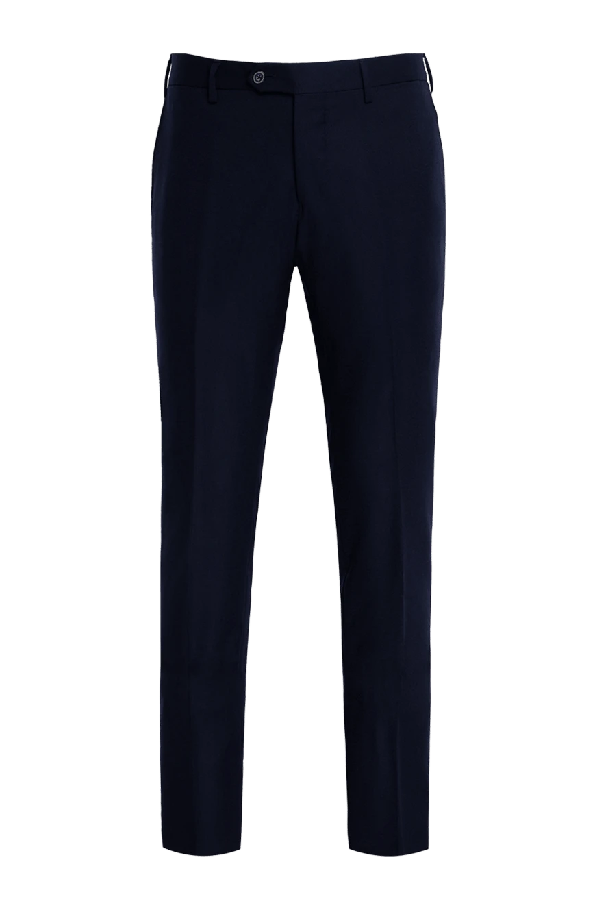 Cesare di Napoli man men's black wool trousers купить с ценами и фото 137730 - photo 1