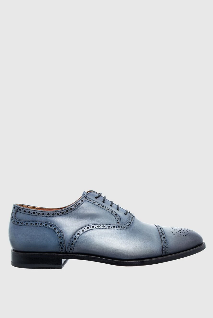 W.Gibbs man blue leather men's shoes купить с ценами и фото 137765 - photo 1