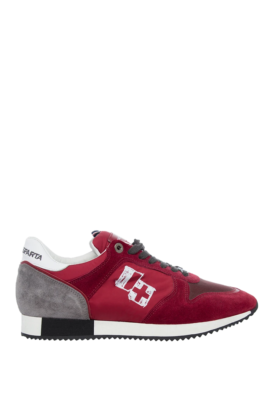 D`Acquasparta man suede sneakers burgundy for men купить с ценами и фото 137827 - photo 1