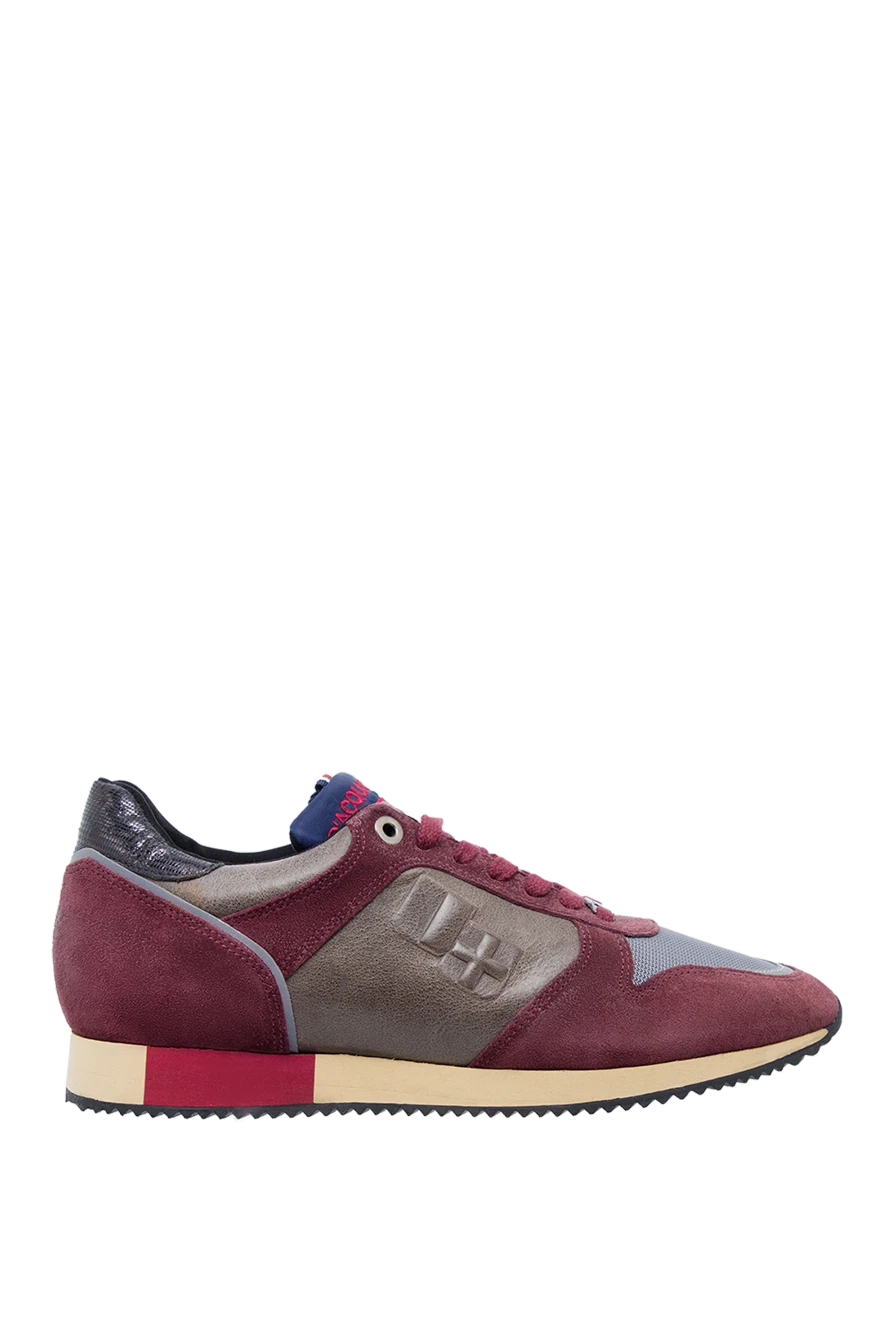 D`Acquasparta man suede sneakers burgundy for men купить с ценами и фото 137829 - photo 1