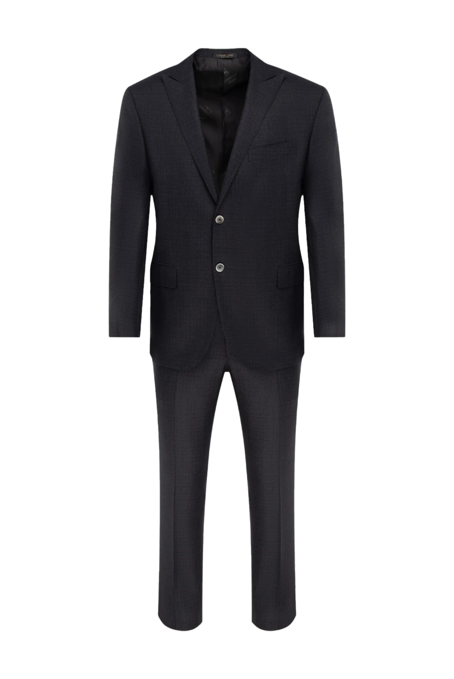 Corneliani man men's suit made of black wool купить с ценами и фото 137908 - photo 1