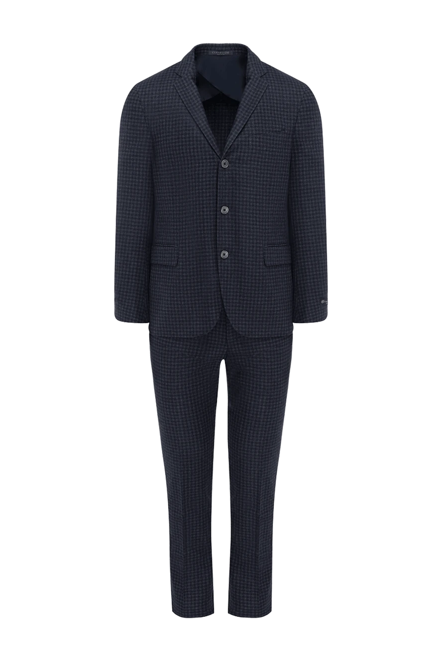 Corneliani man men's suit made of black wool купить с ценами и фото 137909 - photo 1