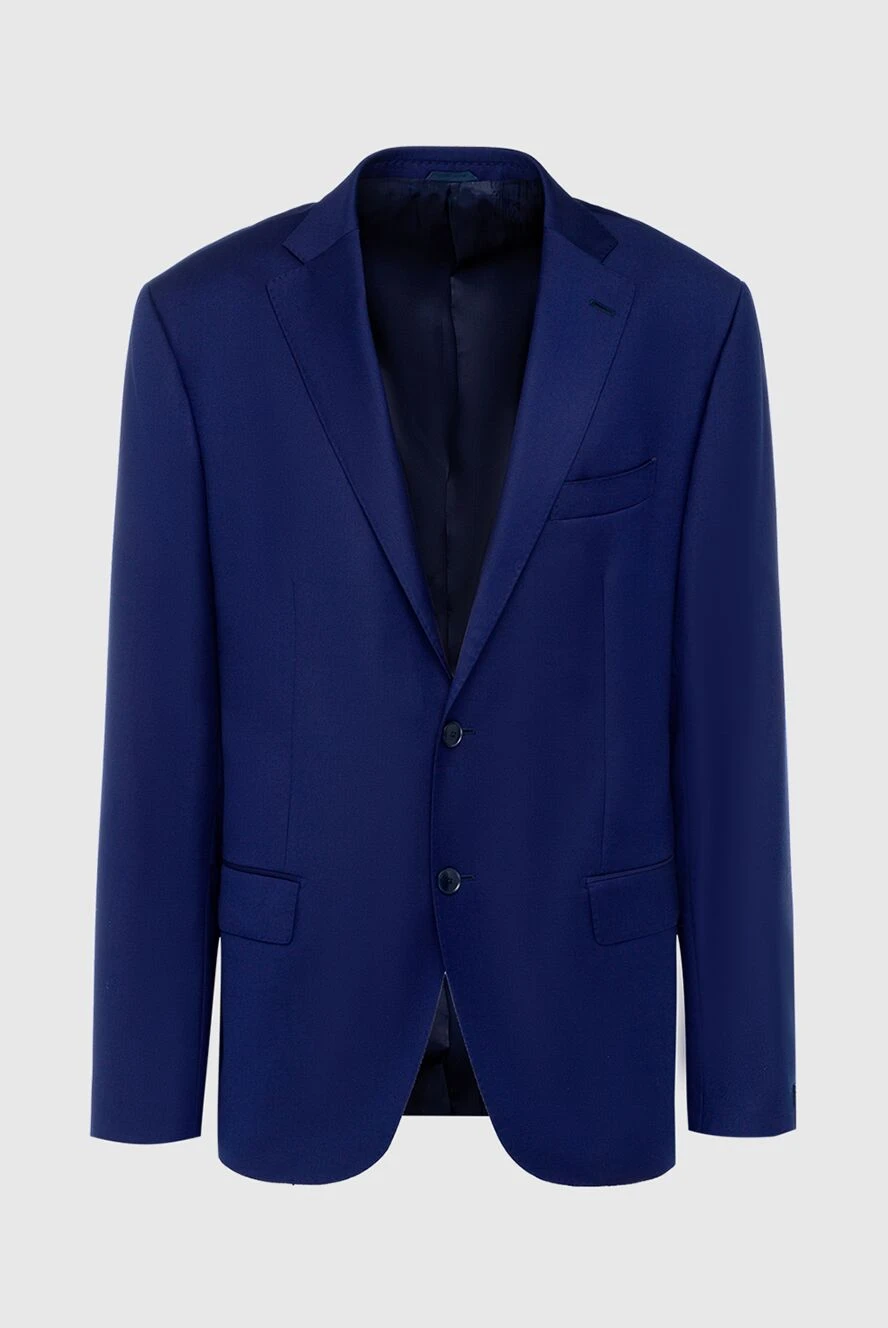 Sartoria Latorre man blue wool jacket for men купить с ценами и фото 137944 - photo 1