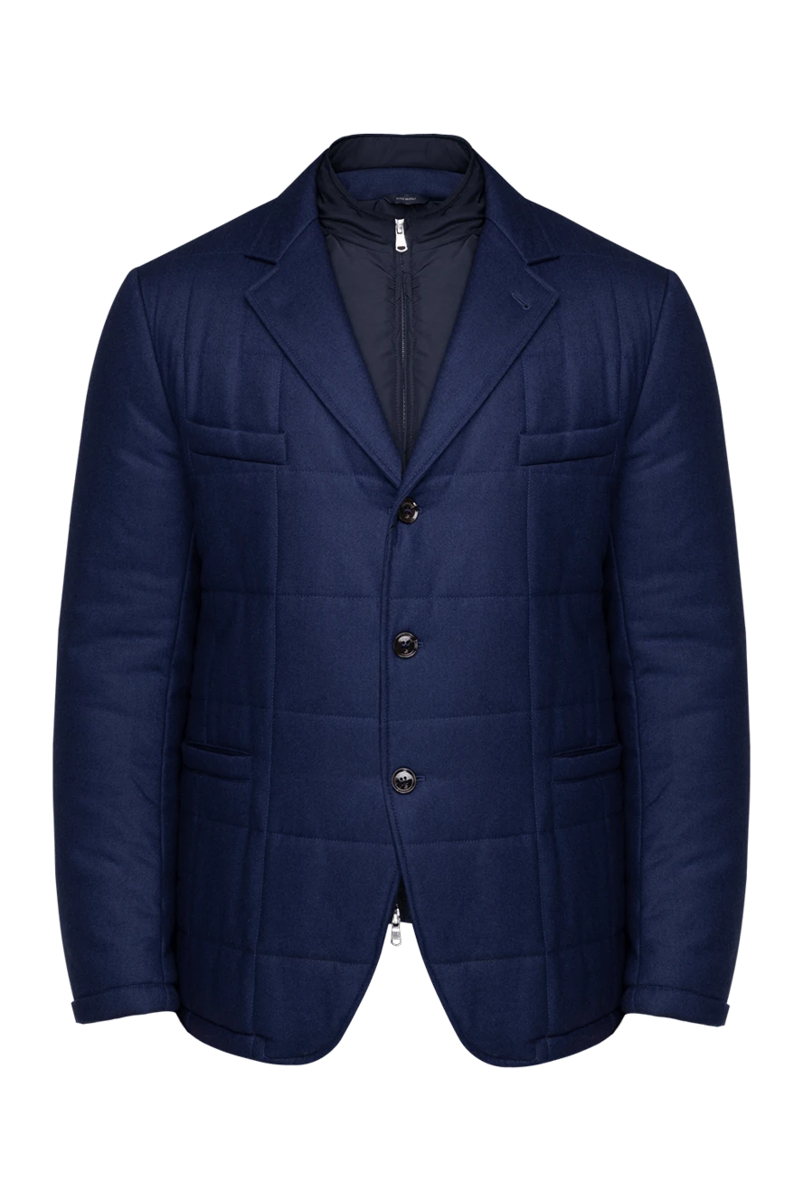 Tombolini man blue wool jacket for men купить с ценами и фото 138216 - photo 1