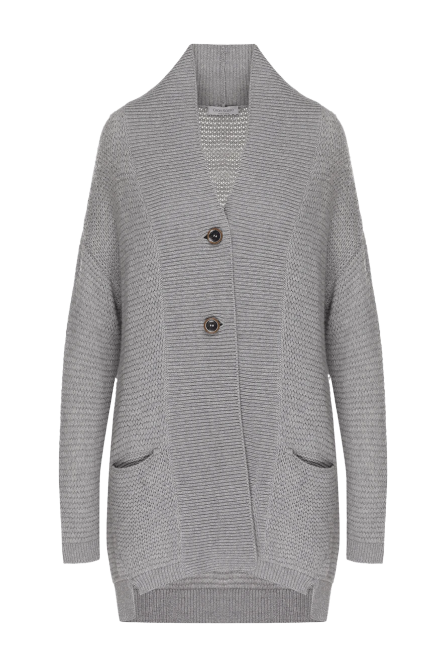 Gran Sasso woman gray woolen cardigan for women купить с ценами и фото 138332 - photo 1