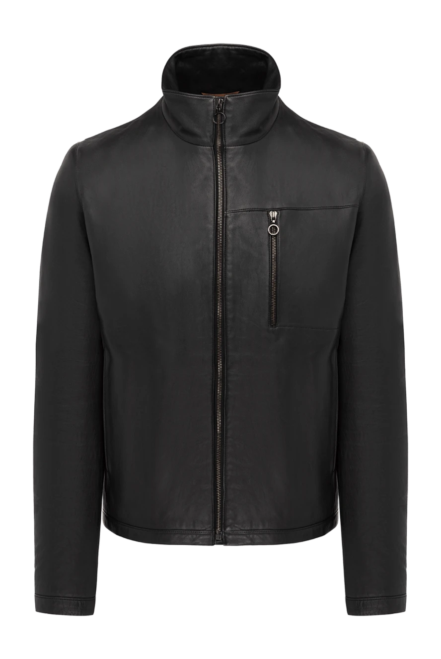 Seraphin man black leather jacket for men купить с ценами и фото 138443 - photo 1