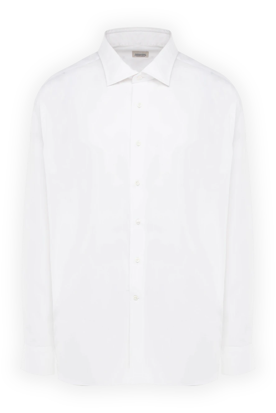 Alessandro Gherardi man white cotton shirt for men купить с ценами и фото 138537 - photo 1