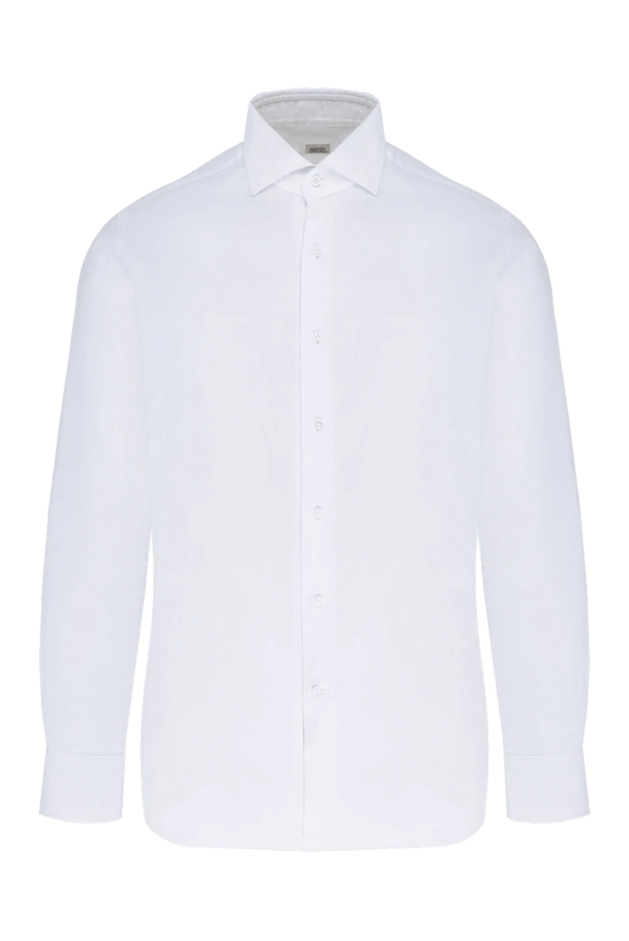 Alessandro Gherardi man white cotton shirt for men купить с ценами и фото 138539 - photo 1