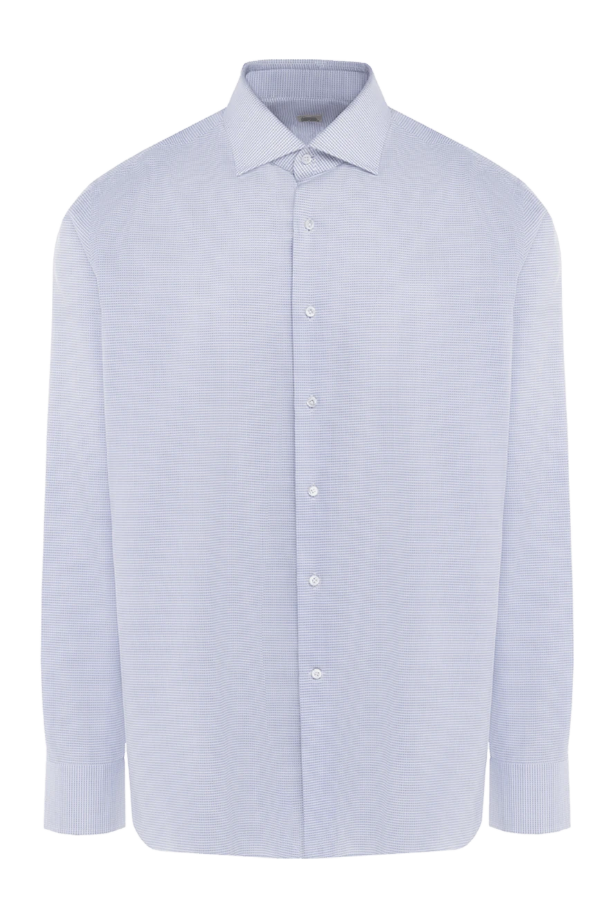 Alessandro Gherardi man blue cotton shirt for men купить с ценами и фото 138544 - photo 1