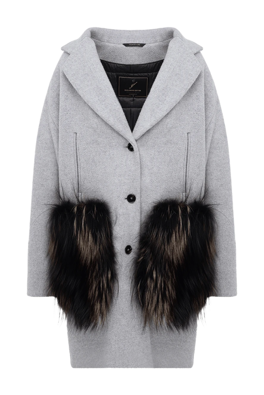 Montecore woman women's gray coat купить с ценами и фото 138551 - photo 1