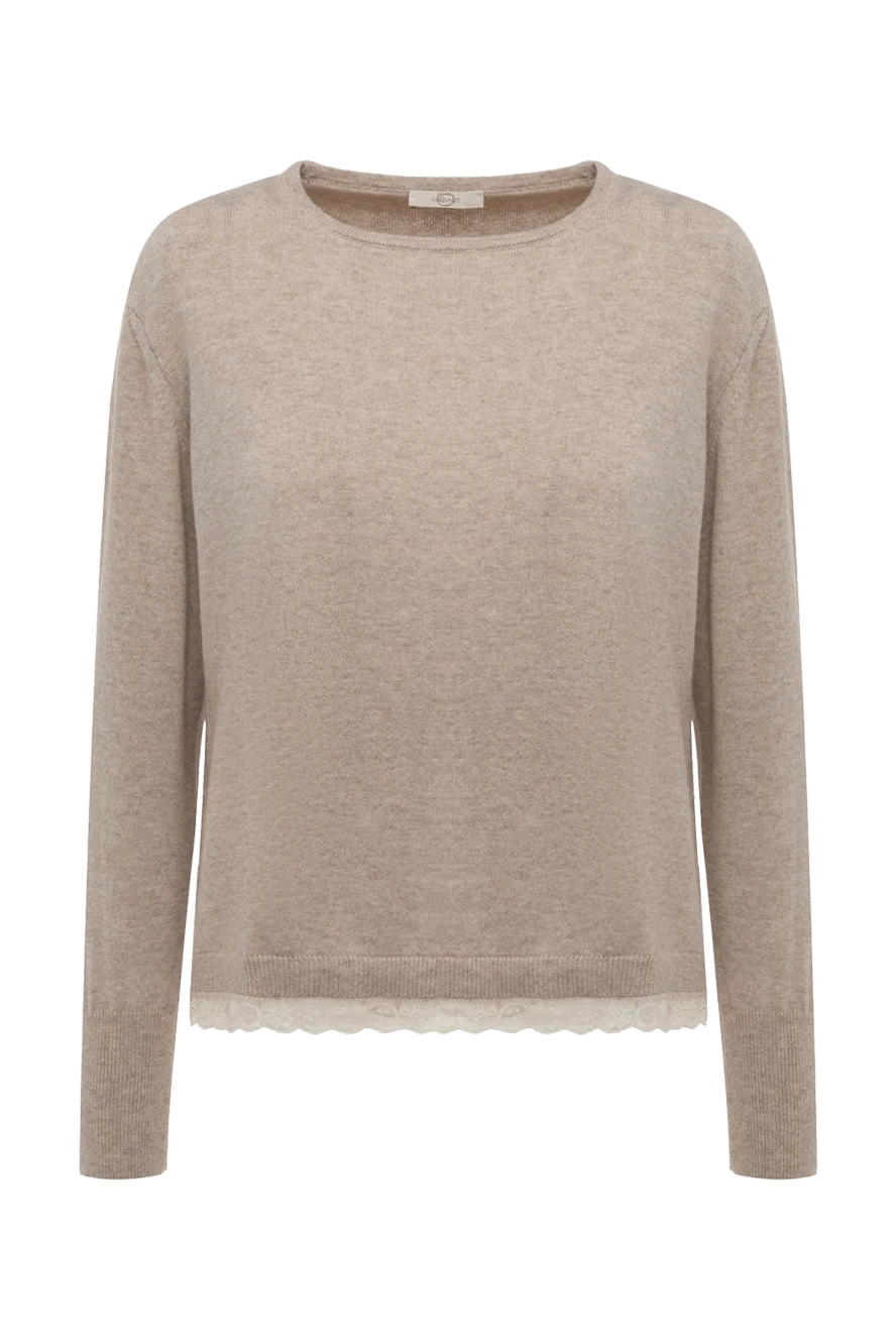 Casheart woman beige cashmere jumper for women купить с ценами и фото 138562 - photo 1