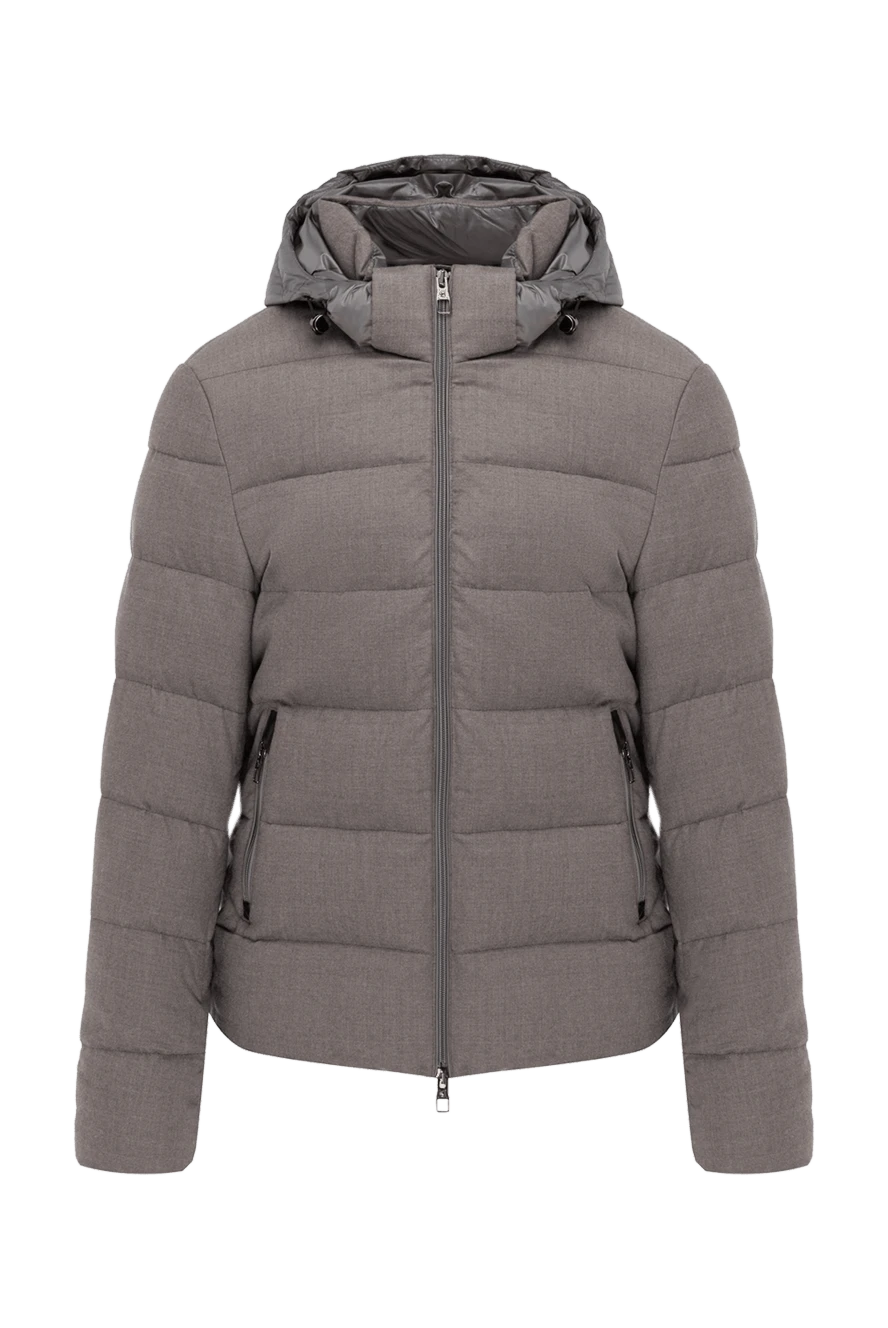 Montecore man men's down jacket made of wool and silk gray купить с ценами и фото 138587 - photo 1