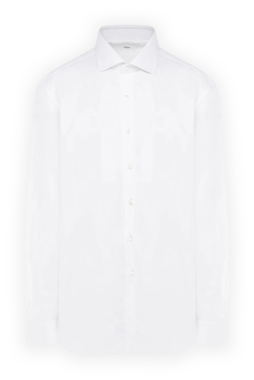 Barba Napoli man white cotton shirt for men купить с ценами и фото 138690 - photo 1