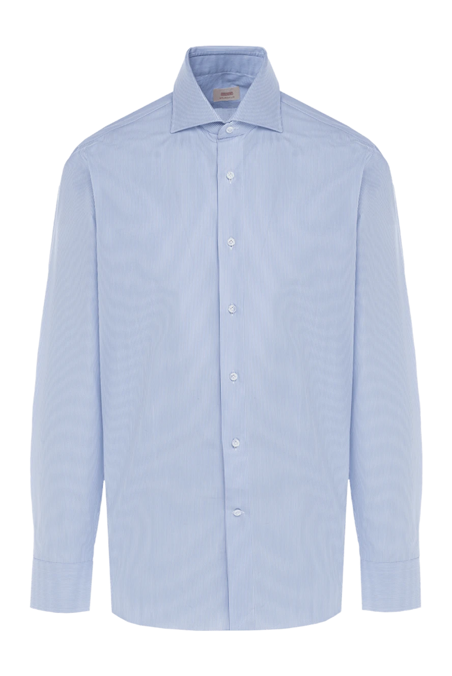 Alessandro Gherardi man blue cotton shirt for men купить с ценами и фото 138691 - photo 1