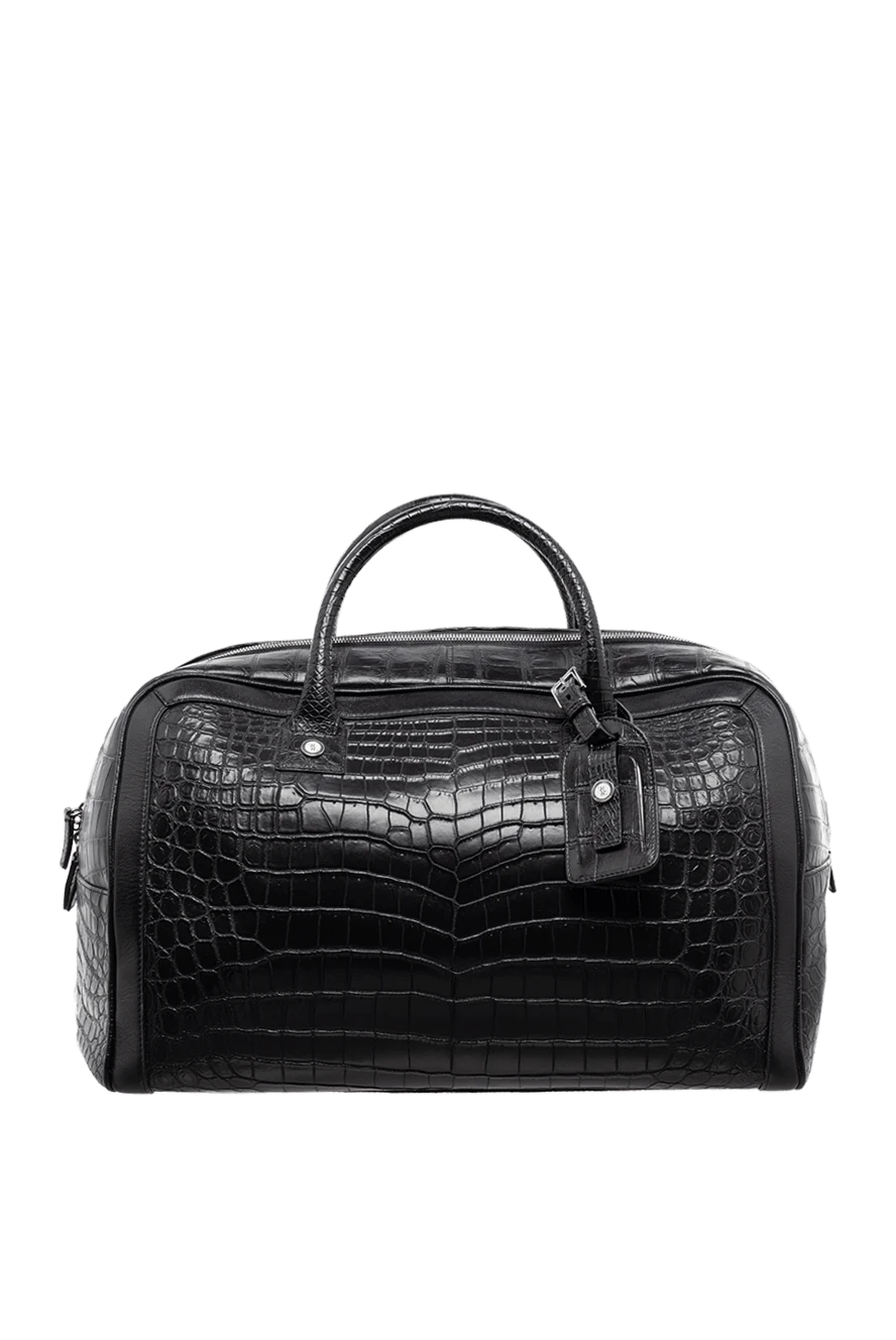 Billionaire man black leather travel bag for men купить с ценами и фото 138698 - photo 1