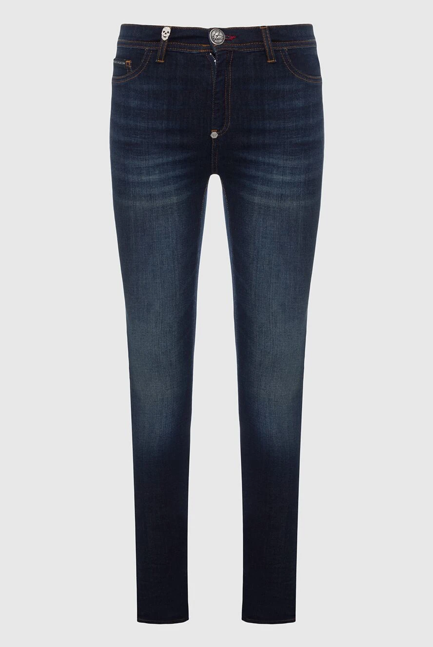 Philipp Plein woman blue cotton jeans for women купить с ценами и фото 138703 - photo 1